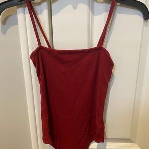 Red bodysuit